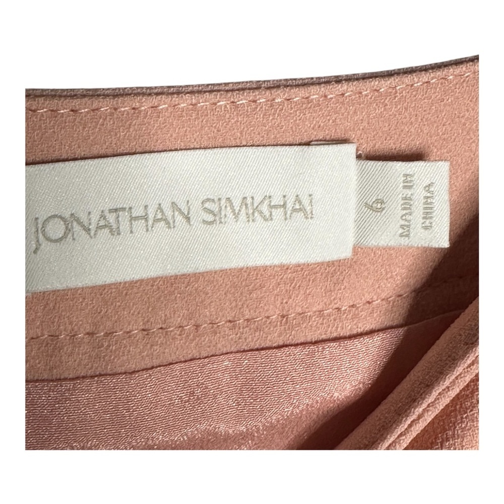 Jonathan Simkhai Celeste Maxi Dress in Porcelain Pink Sz: 6 - Picture 8 of 13